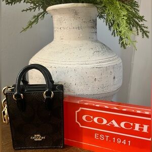 Coach North/South Bag Charm Tote (NWOT)